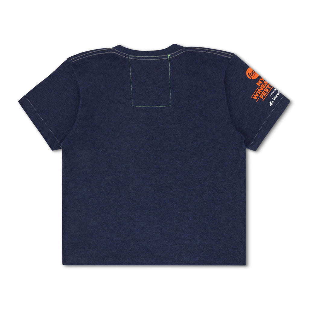 NEW YORK WINE & FOOD 2025 BOYFRIEND TEE - NAVY