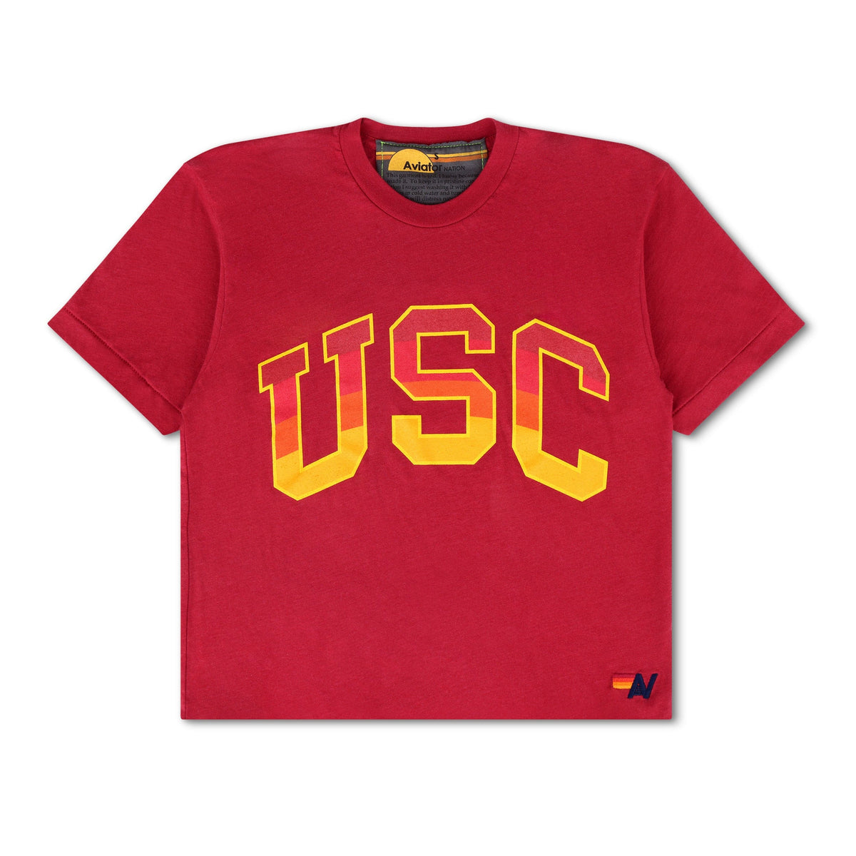 UNIVERSITY OF SOUTHERN CALIFORNIA BOYFRIEND TEE - CARDINAL