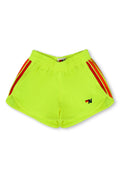 KIDS 5 STRIPE FLEX JOGGER SHORT - NEON YELLOW