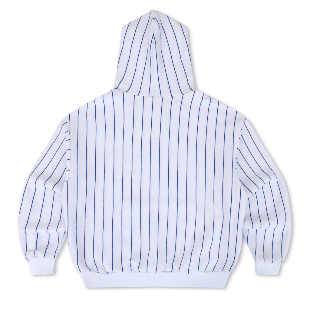LOS ANGELES DODGERS PINSTRIPE 2026 RELAXED PULLOVER HOODIE - WHITE BLUE