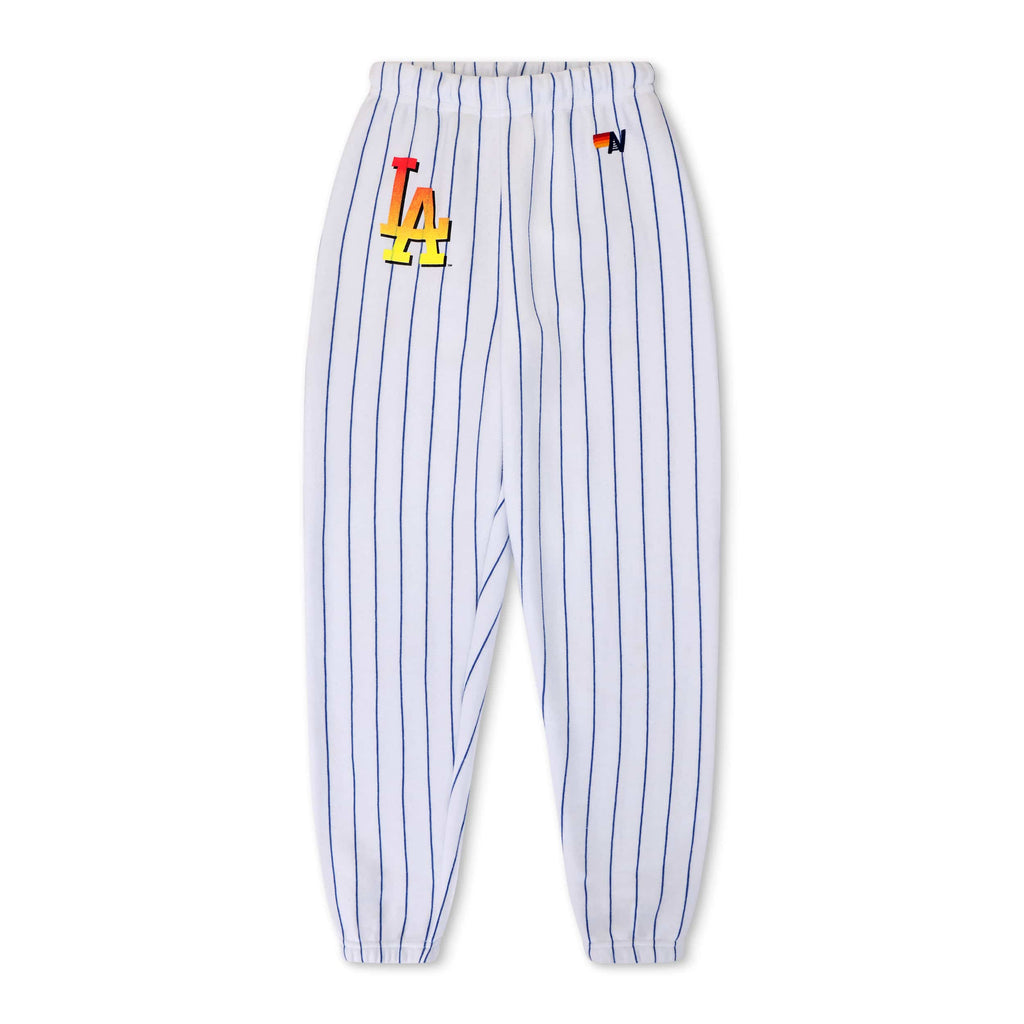 LOS ANGELES DODGERS PINSTRIPE 2026 SWEATPANTS - WHITE BLUE