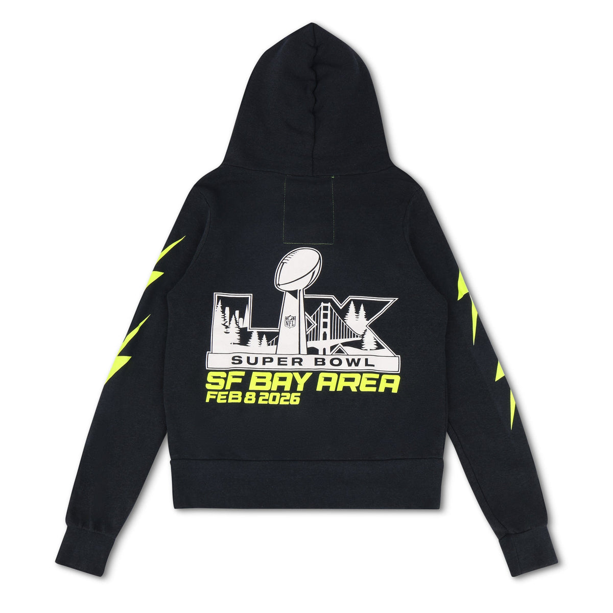 SUPER BOWL 2026 BOLT ZIP HOODIE - CHARCOAL