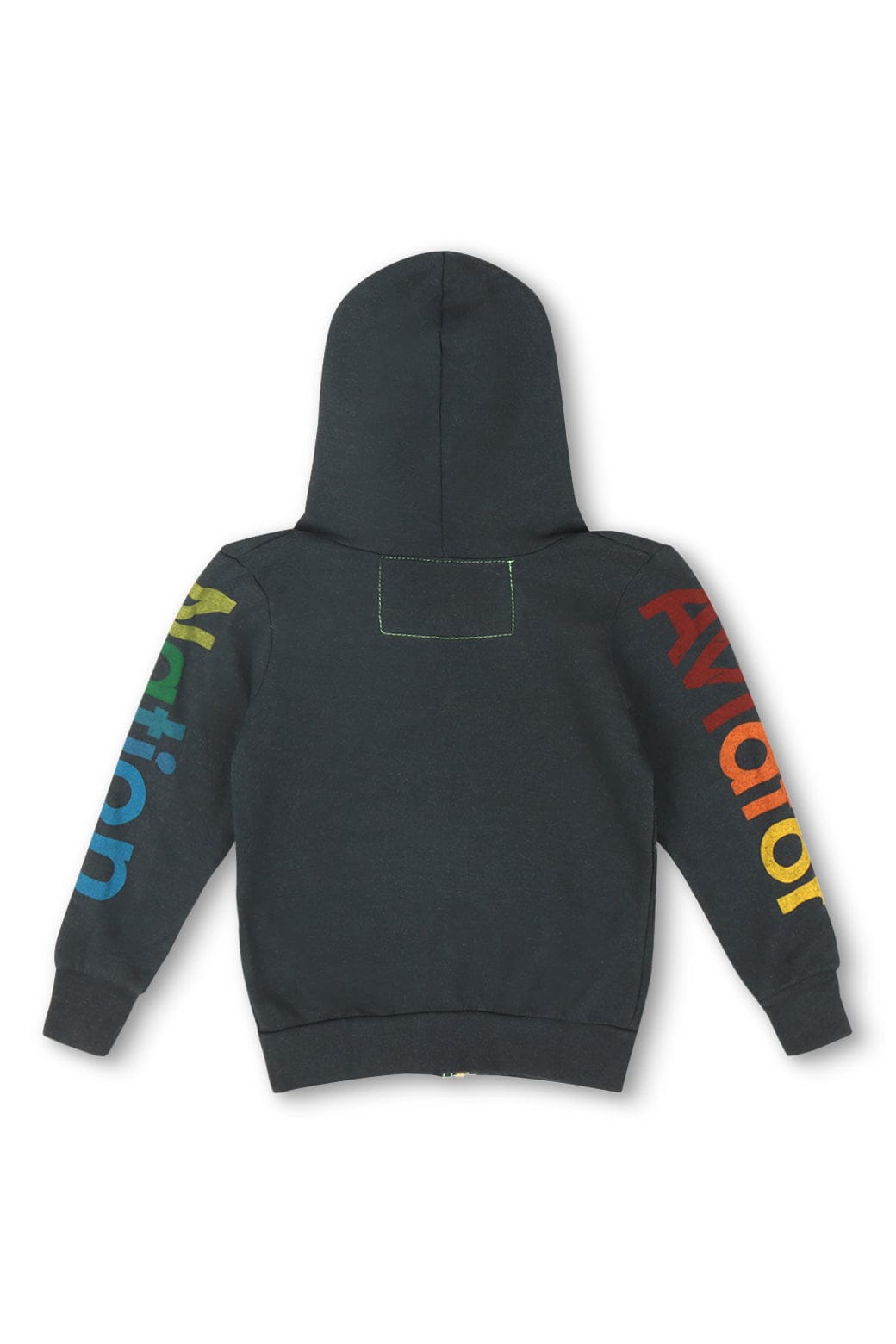 KIDS AVIATOR NATION MALIBU ZIP HOODIE - CHARCOAL