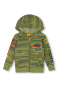 KIDS AVIATOR NATION VENICE ZIP HOODIE - CAMO