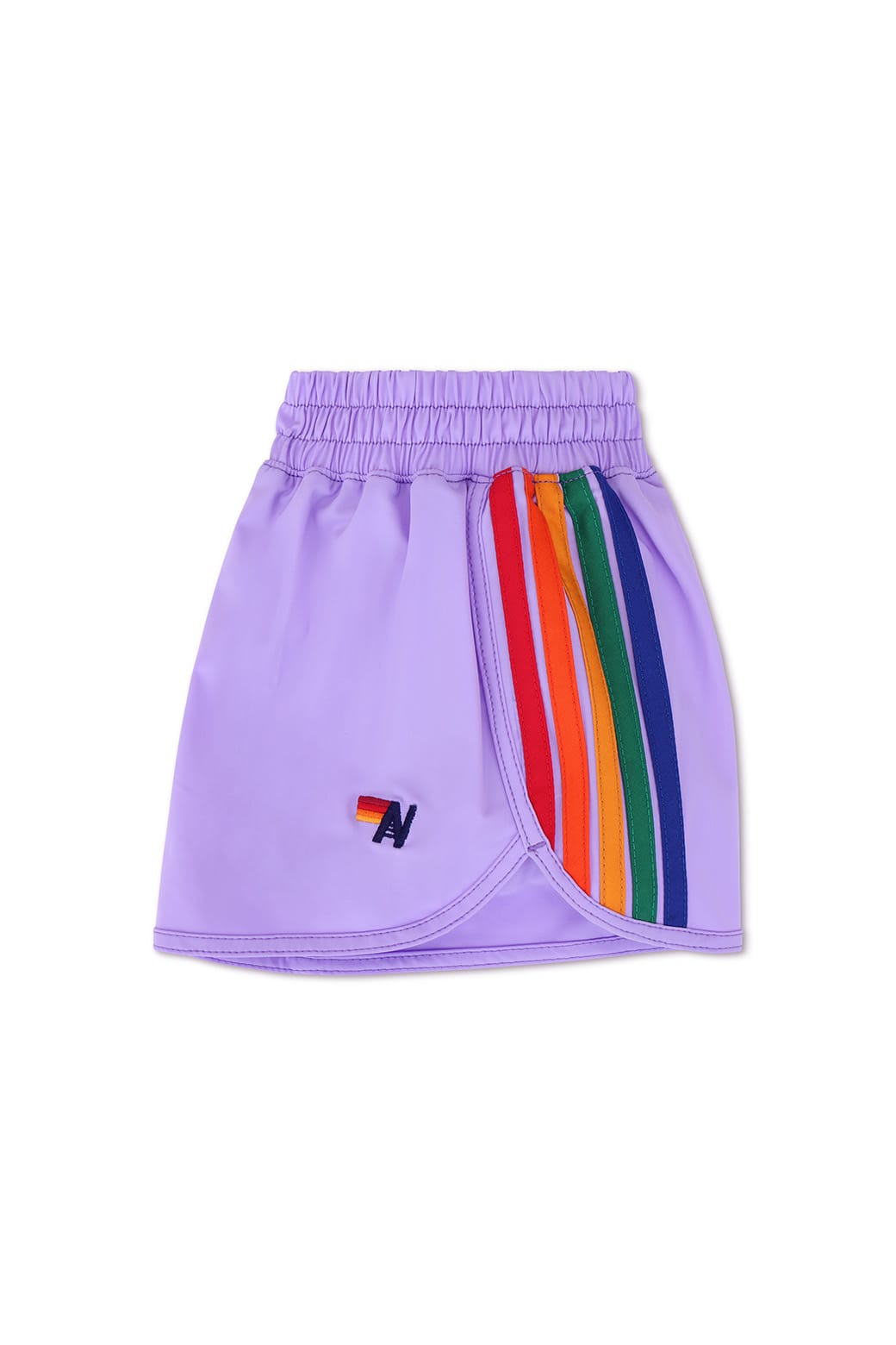 KIDS 5 STRIPE FLEX JOGGER SHORT - PURPLE