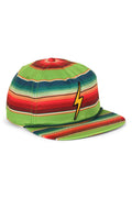 VINTAGE BOLT TWILL LOW-RISE TULUM TRUCKER HAT - JUNGLE GREEN