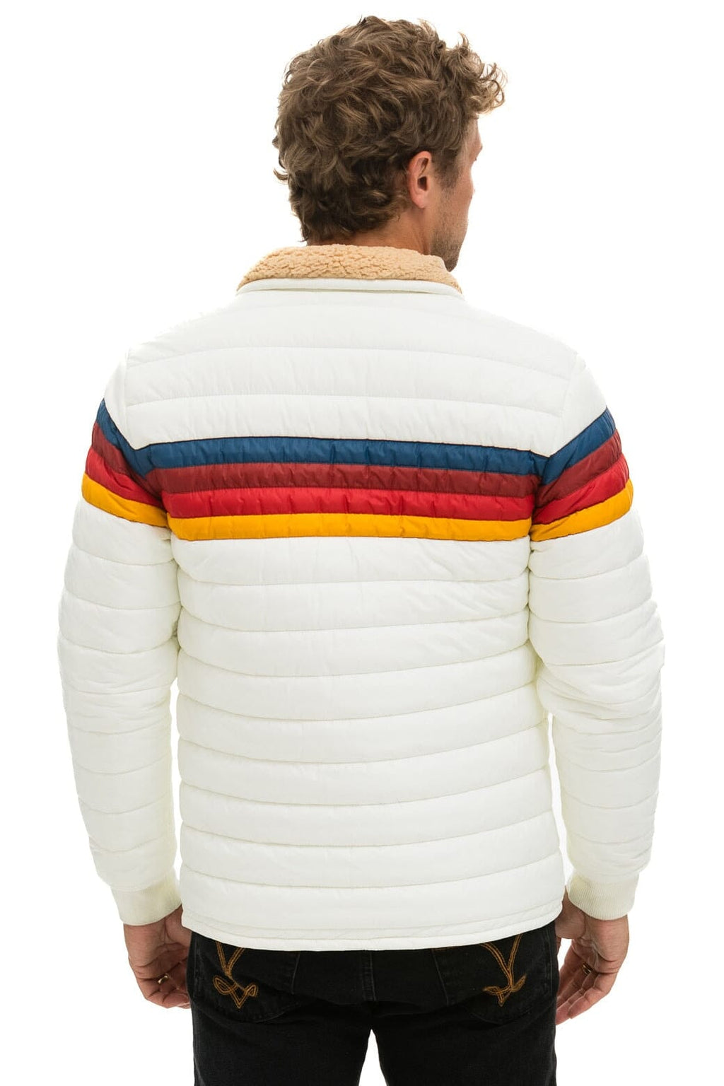 4 STRIPE JACKET - WHITE