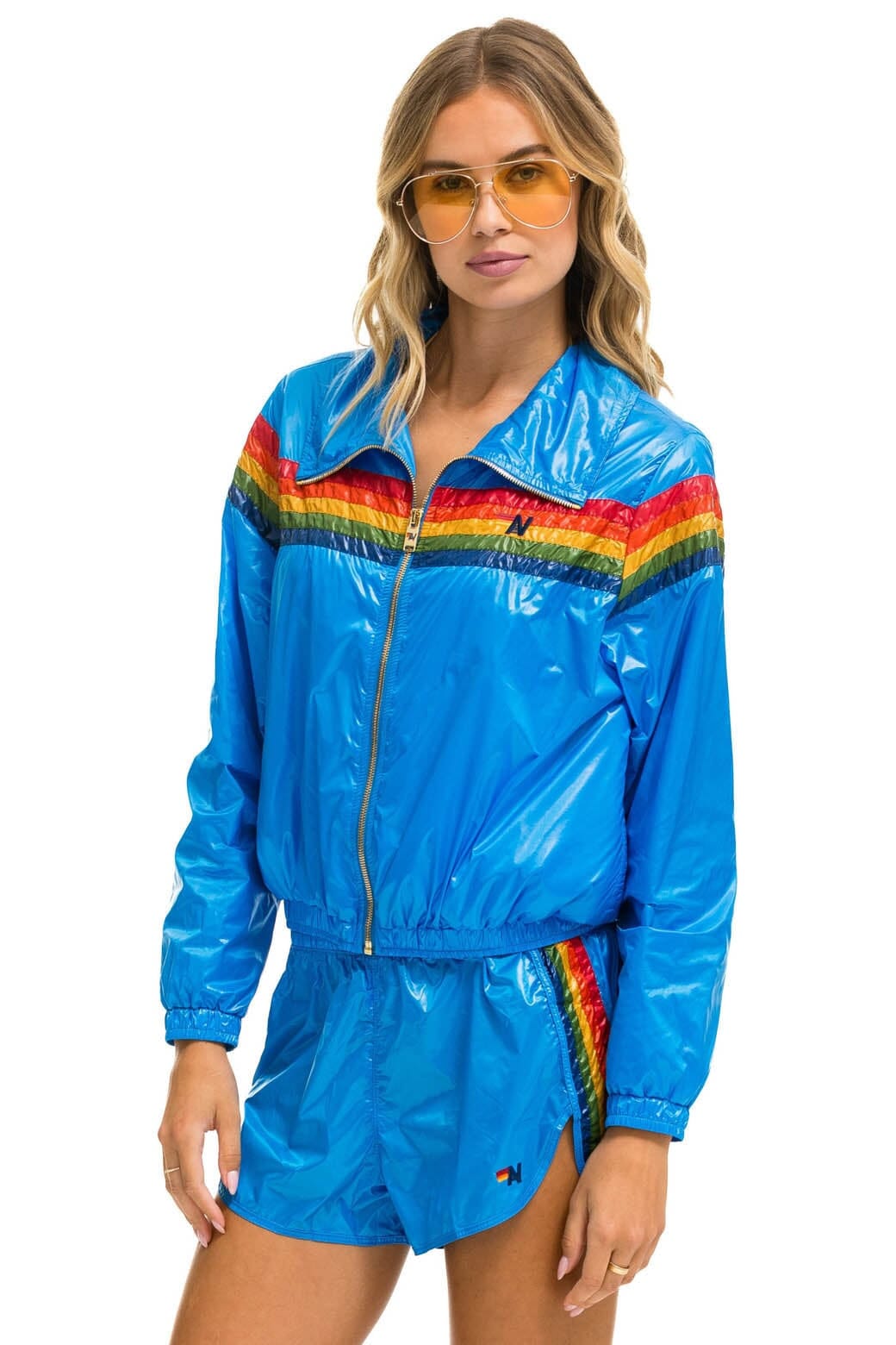 5 STRIPE WINDBREAKER - BLUE CINA