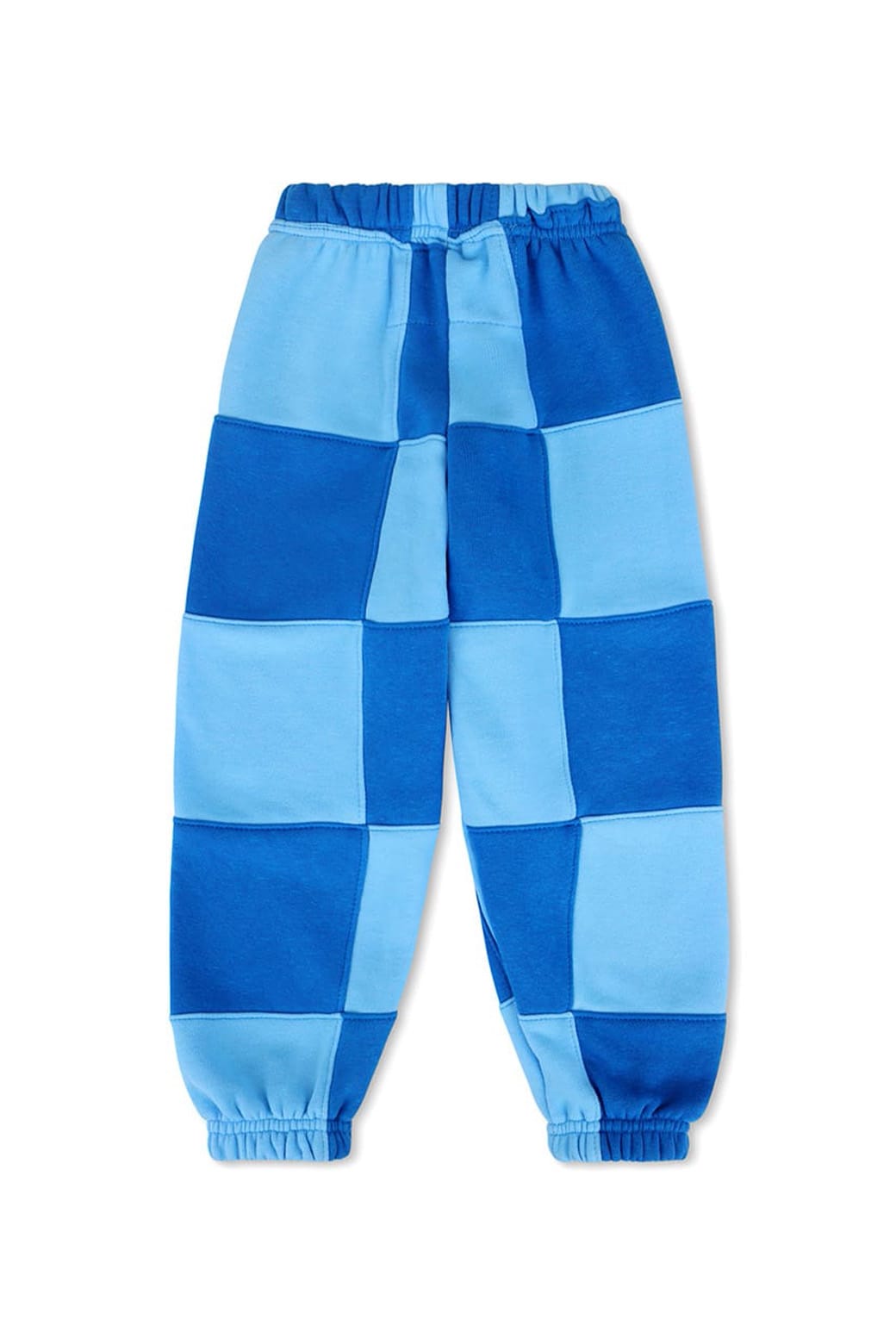 KIDS CHECK QUILTED SWEATPANTS -SKY ADVENTURE BLUE