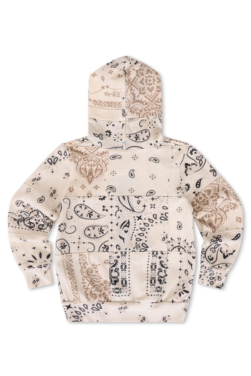KIDS BANDANA QUILTED ZIP HOODIE - VINTAGE WHITE