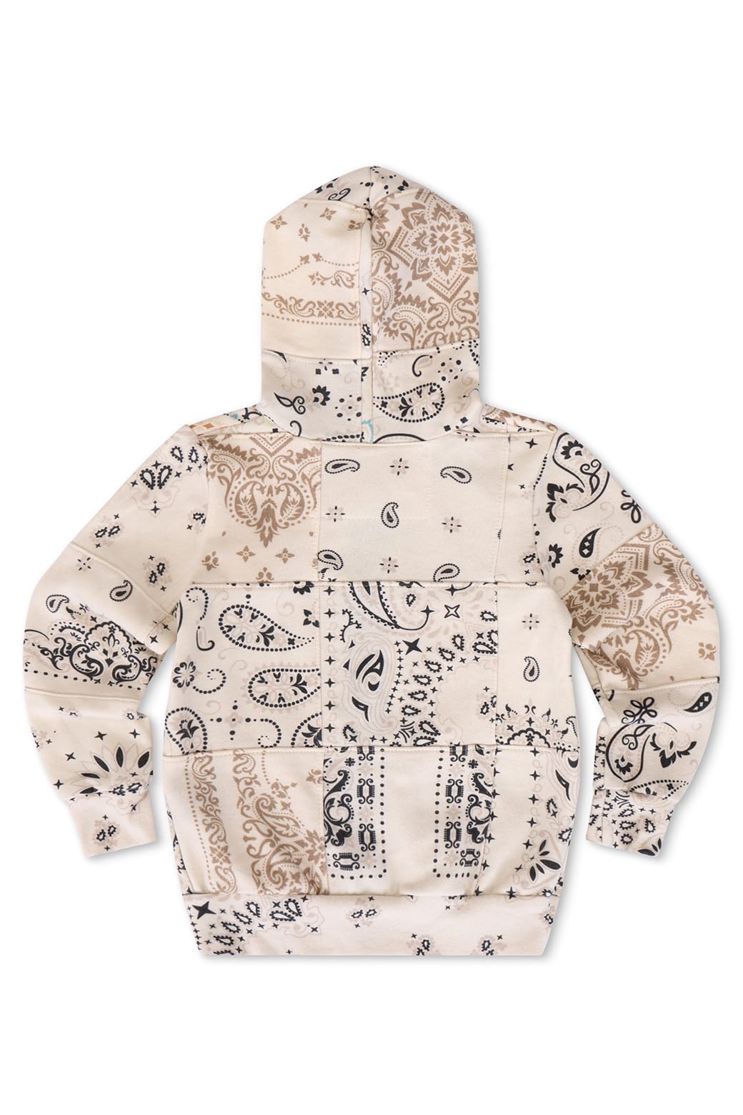 KIDS BANDANA QUILTED ZIP HOODIE - VINTAGE WHITE