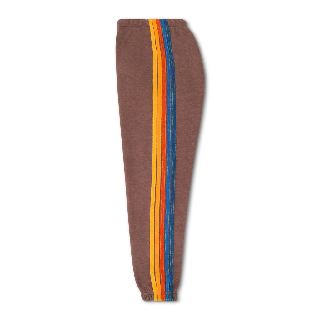 5 STRIPE SWEATPANTS - MOCHA