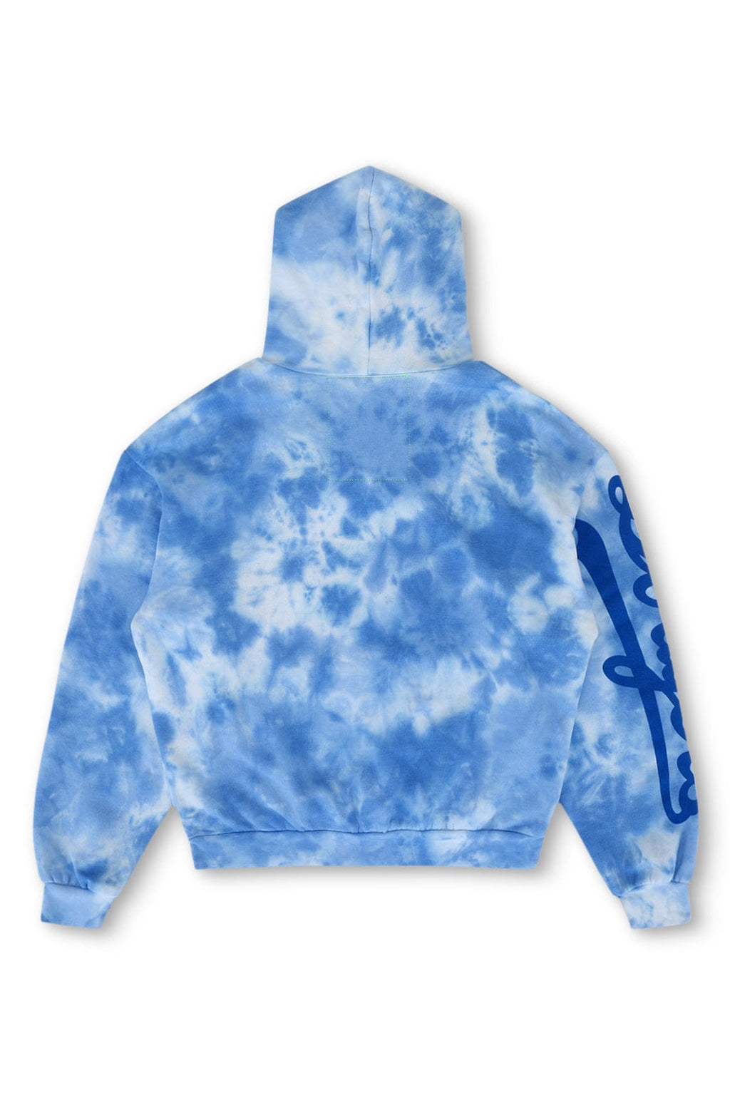 LOS ANGELES DODGERS HAND DYED RELAXED PULLOVER HOODIE - TIE DYE BLUE