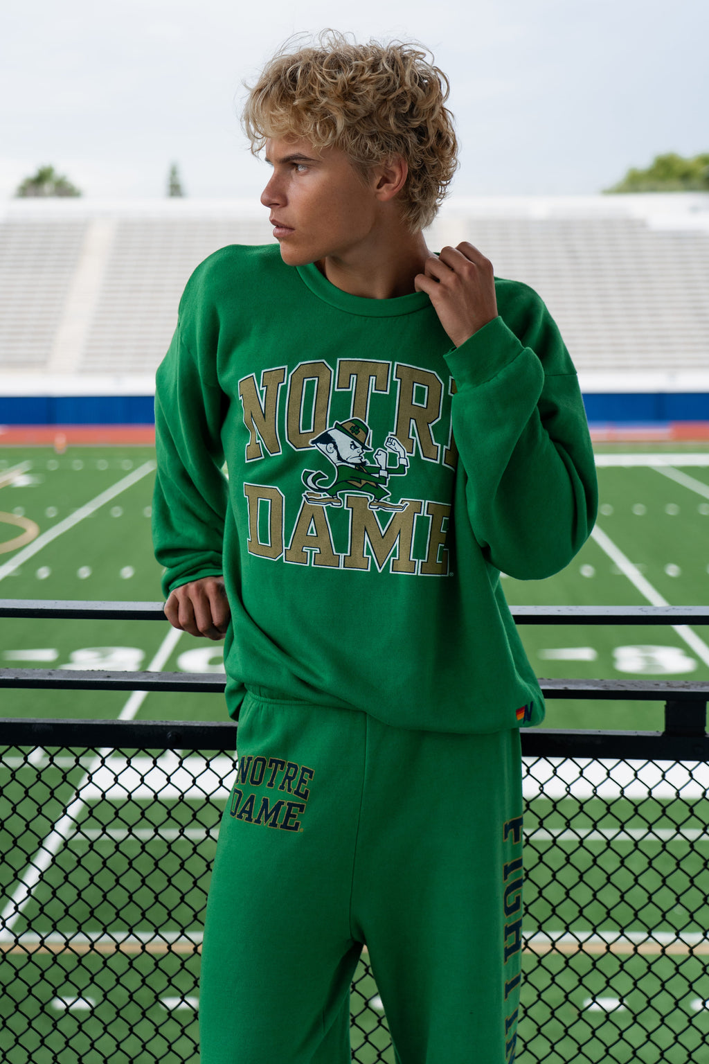 NOTRE DAME 2026 RELAXED CREW SWEATSHIRT - KELLY GREEN