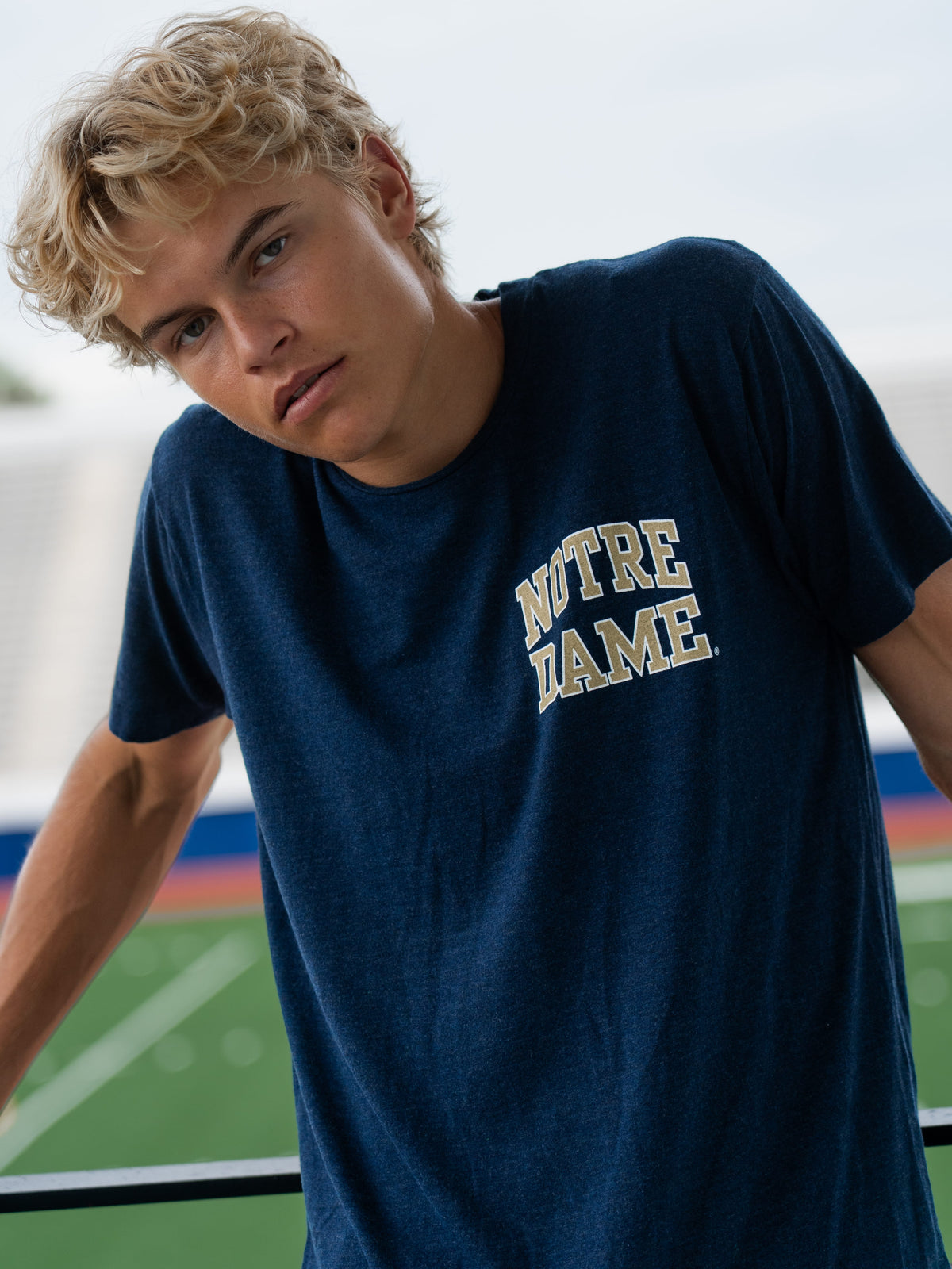 NOTRE DAME 2026 CREW TEE SHIRT - NAVY