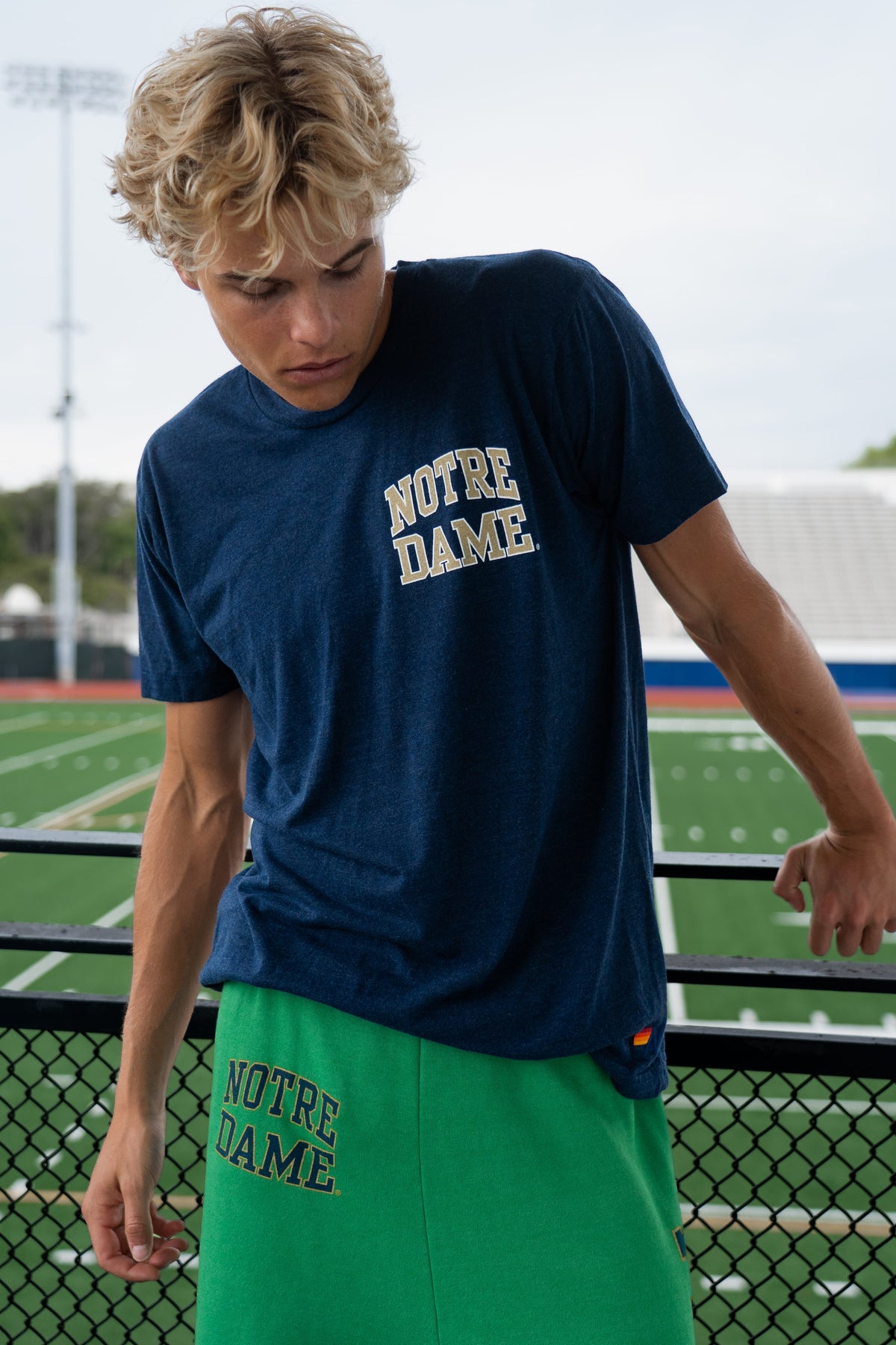 NOTRE DAME 2026 CREW TEE SHIRT - NAVY