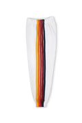 KIDS 5 STRIPE SWEATPANTS - WHITE