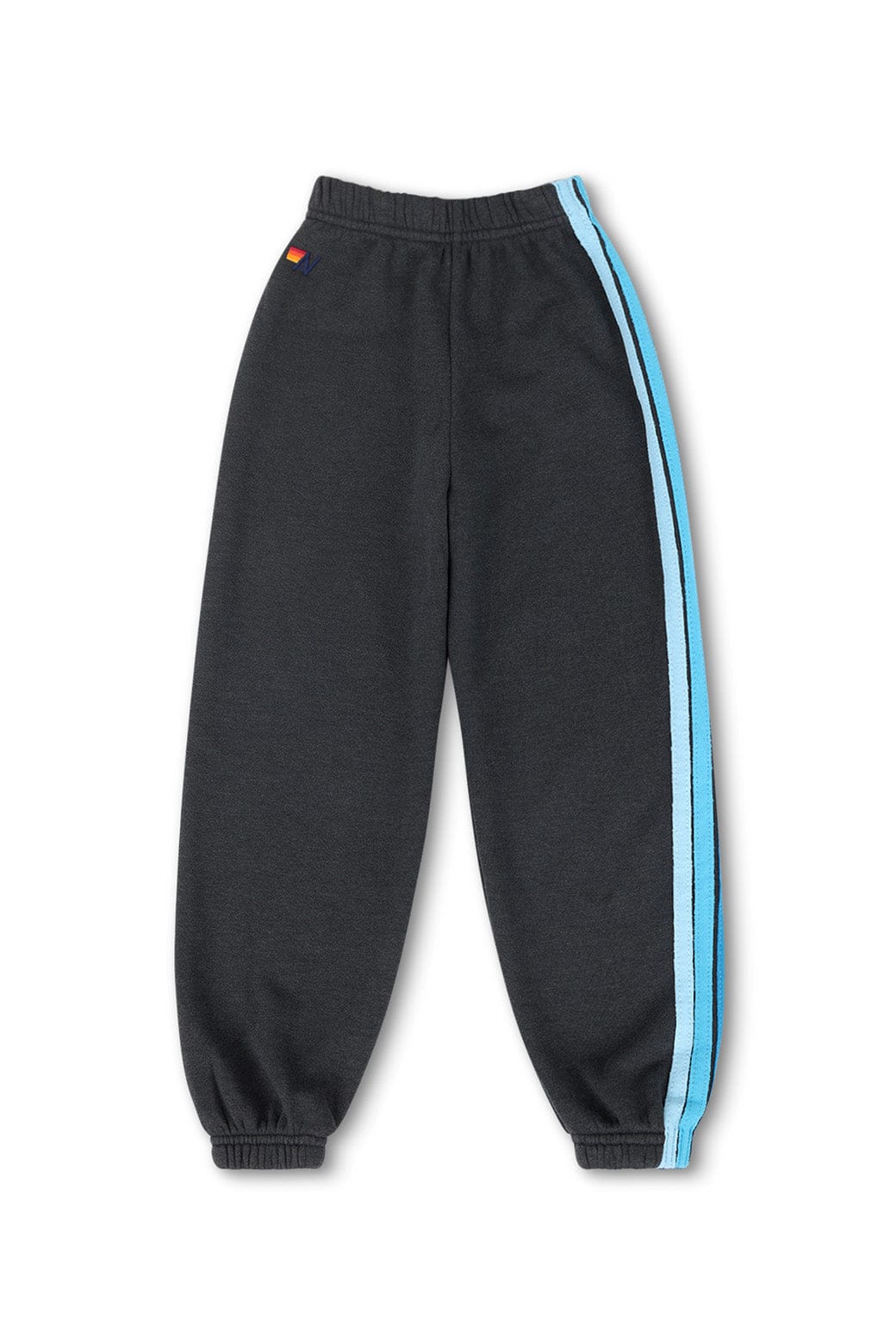 KIDS 5 STRIPE SWEATPANTS - CHARCOAL BLUE
