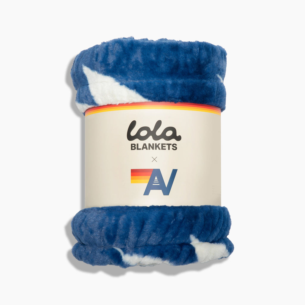 Aviator Nation x Lola Blanket - Blue White Bolt