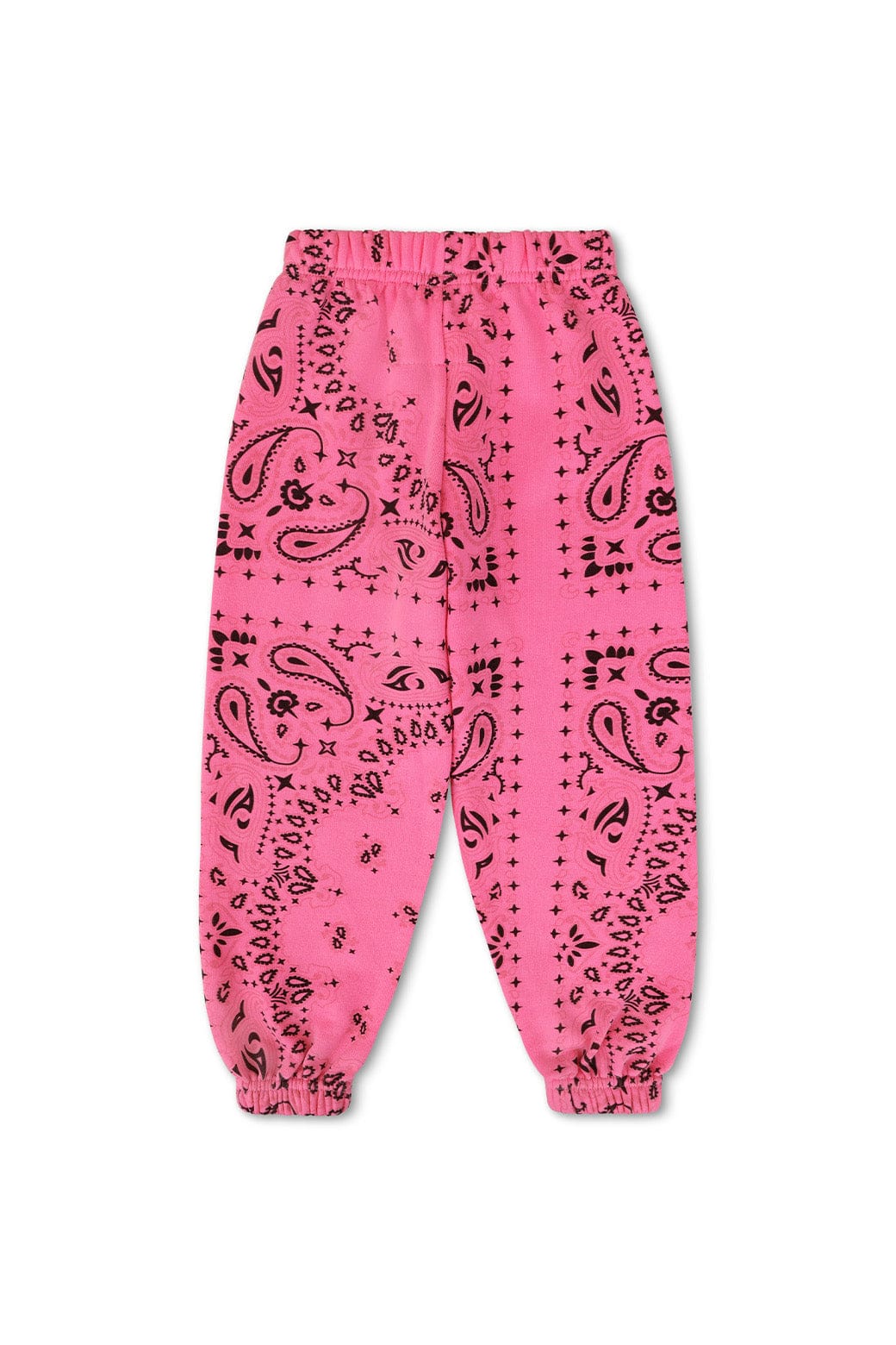 KIDS BANDANA SWEATPANTS - NEON PINK