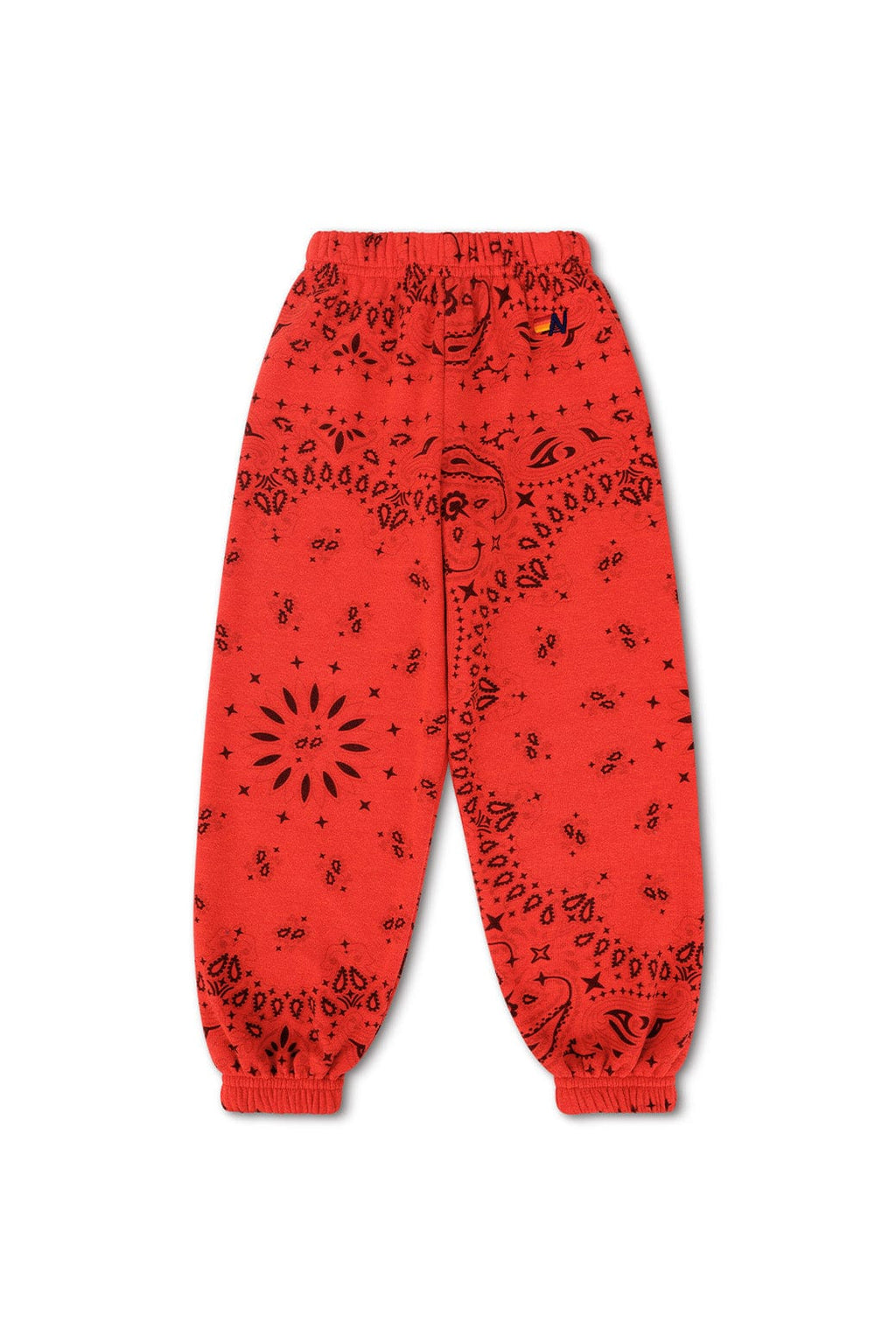 KIDS BANDANA SWEATPANTS - RED