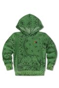 KIDS BANDANA PULLOVER HOODIE - PALM