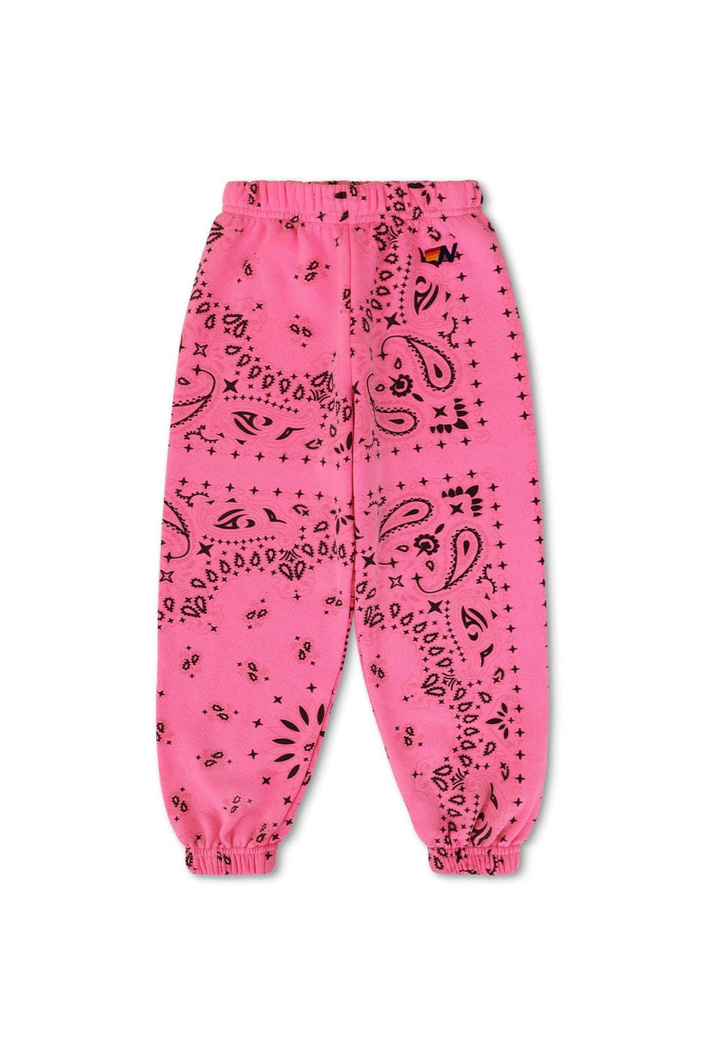 KIDS BANDANA SWEATPANTS - NEON PINK