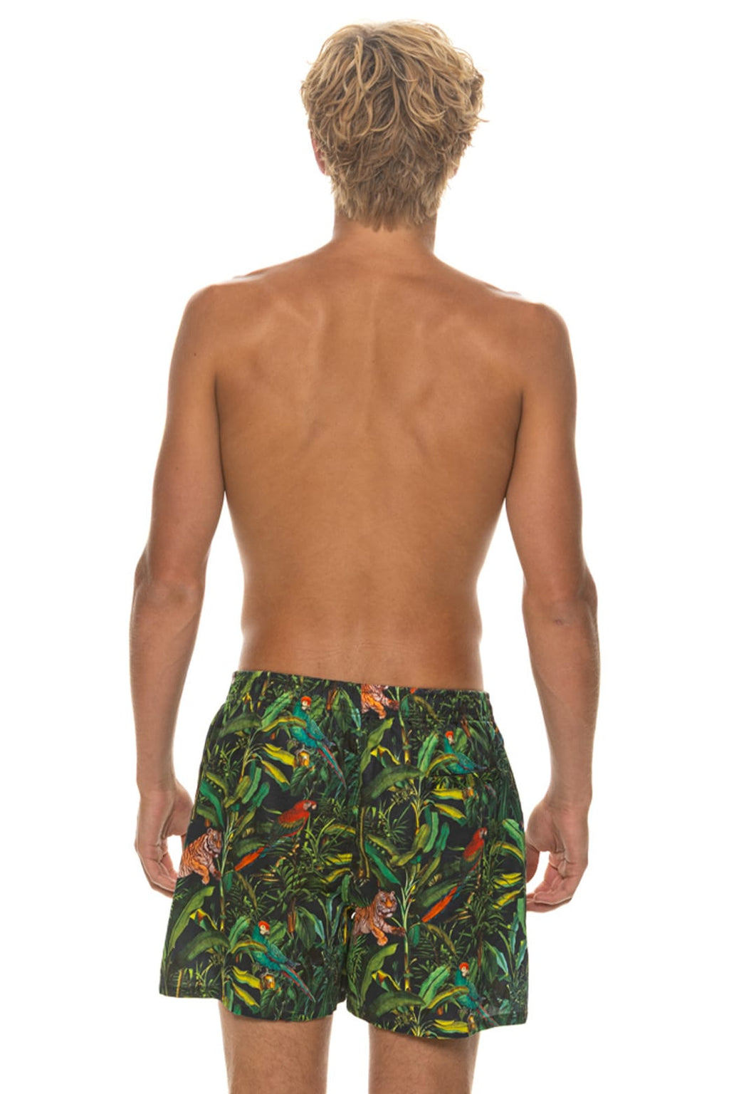 MENS COTTON LUXE POPLIN RELAXED SHORT - VINTAGE BLACK JUNGLE
