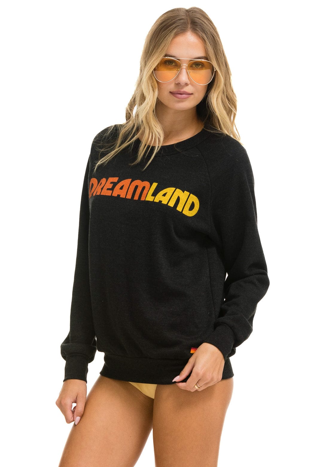 DREAMLAND LOGO CREW SWEATSHIRT - BLACK