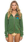 ALL SEASONS CIRCLE ZIP HOODIE - PALM