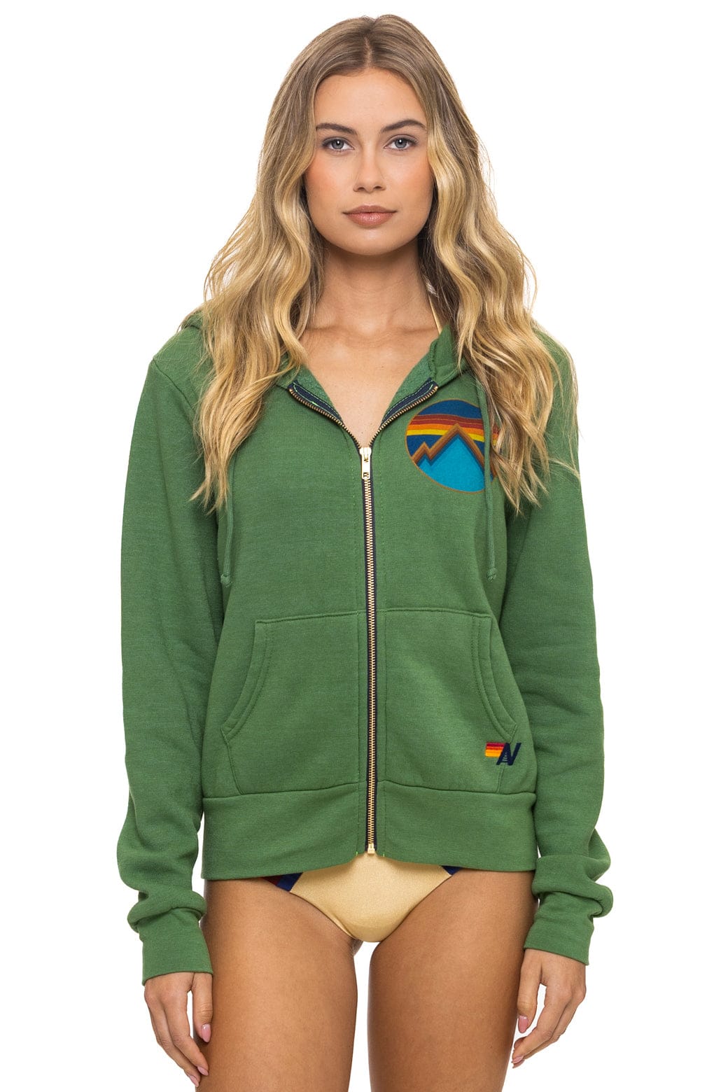 ALL SEASONS CIRCLE ZIP HOODIE - PALM