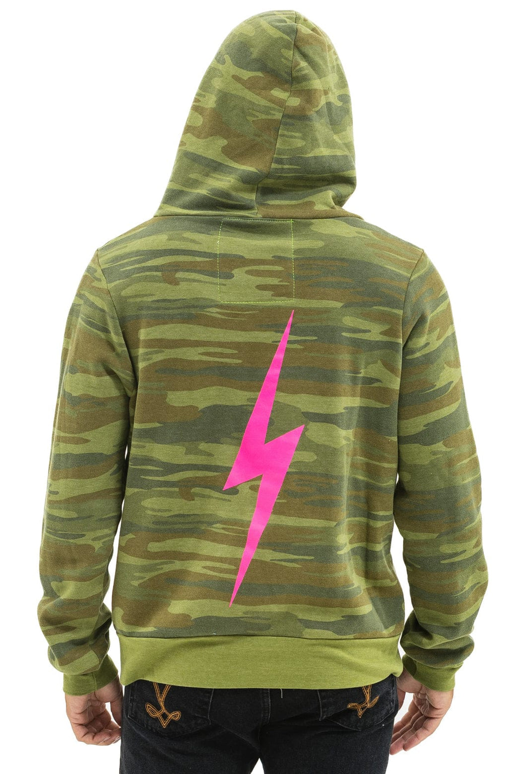 BOLT HOODIE - CAMO NEON PINK