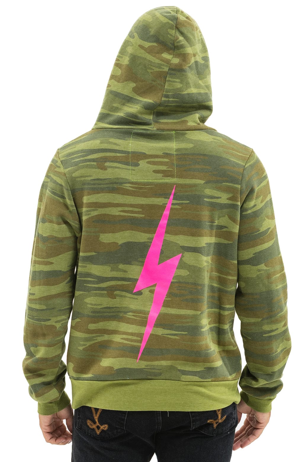 BOLT HOODIE - CAMO NEON PINK