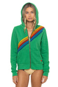 DISCO ZIP HOODIE - KELLY GREEN