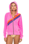 DISCO ZIP HOODIE - NEON PINK