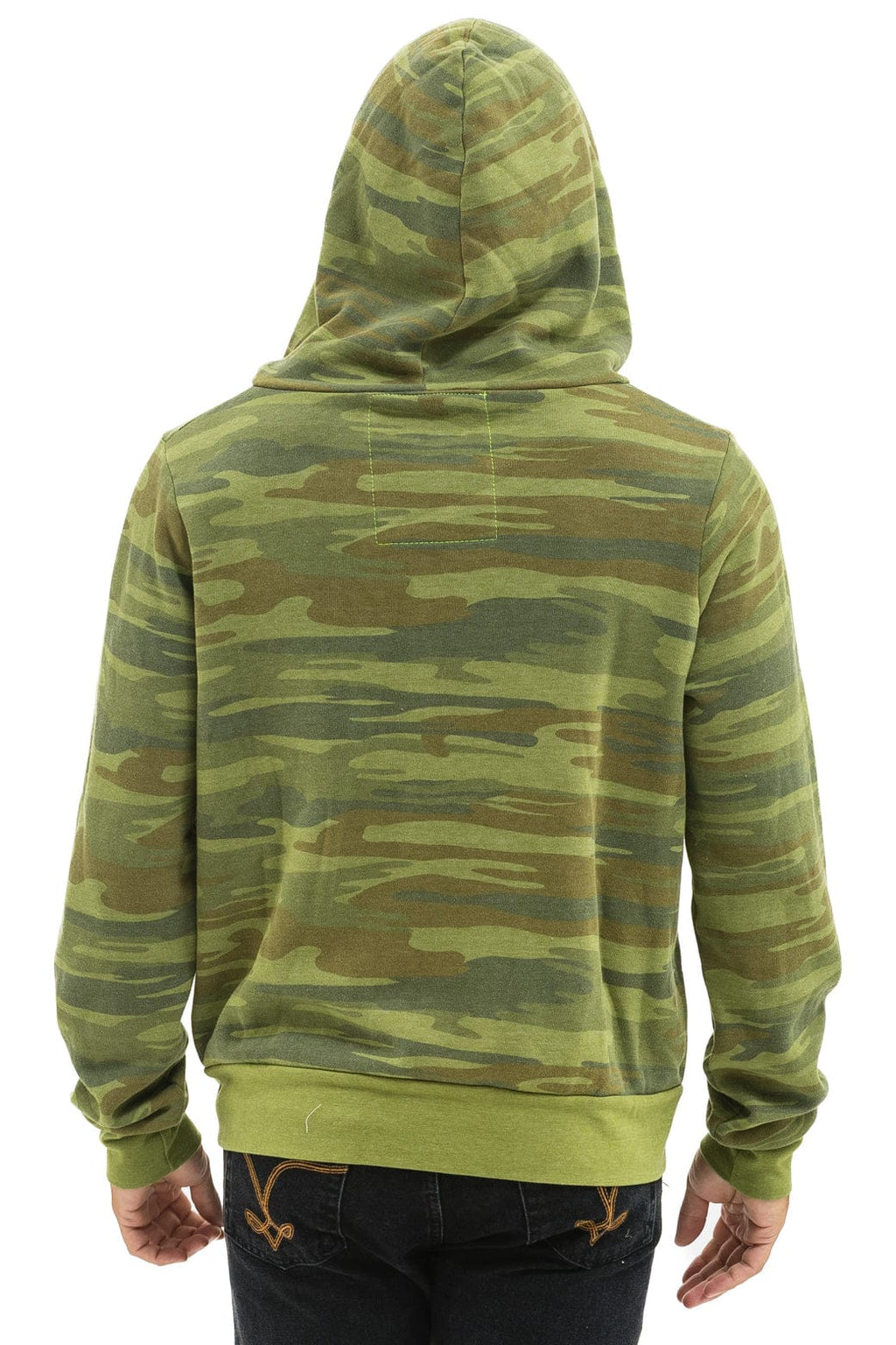 HEART 2 HOODIE - CAMO NEON PINK