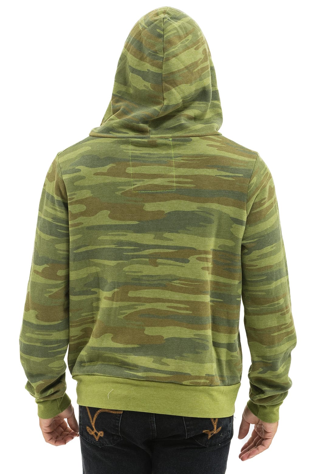 HEART 2 HOODIE - CAMO NEON PINK