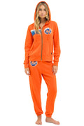 NY METS 5 STRIPE UNISEX SWEATPANTS - ORANGE BLUE
