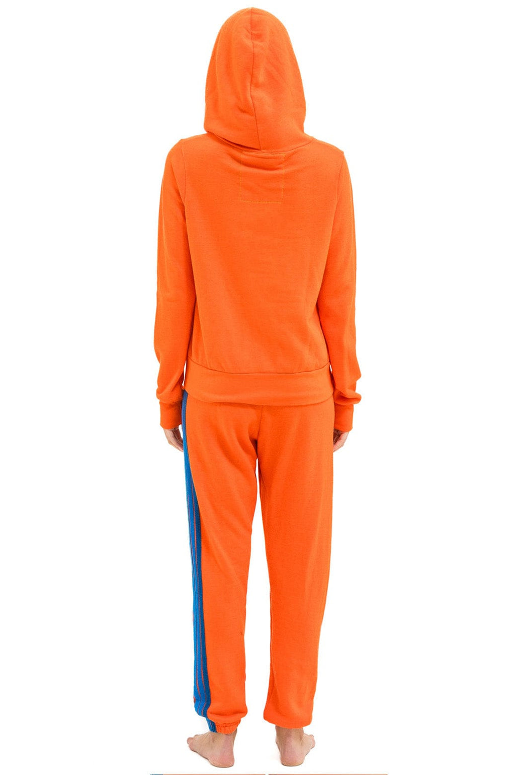 NY METS 5 STRIPE UNISEX SWEATPANTS - ORANGE BLUE