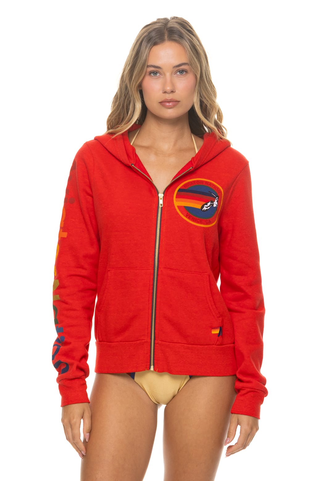 AVIATOR NATION VENICE HOODIE - RED