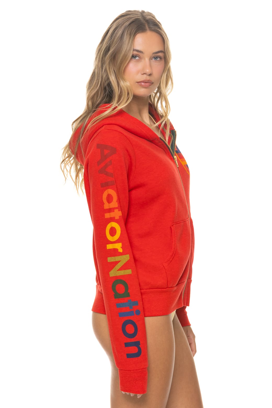 AVIATOR NATION VENICE HOODIE - RED
