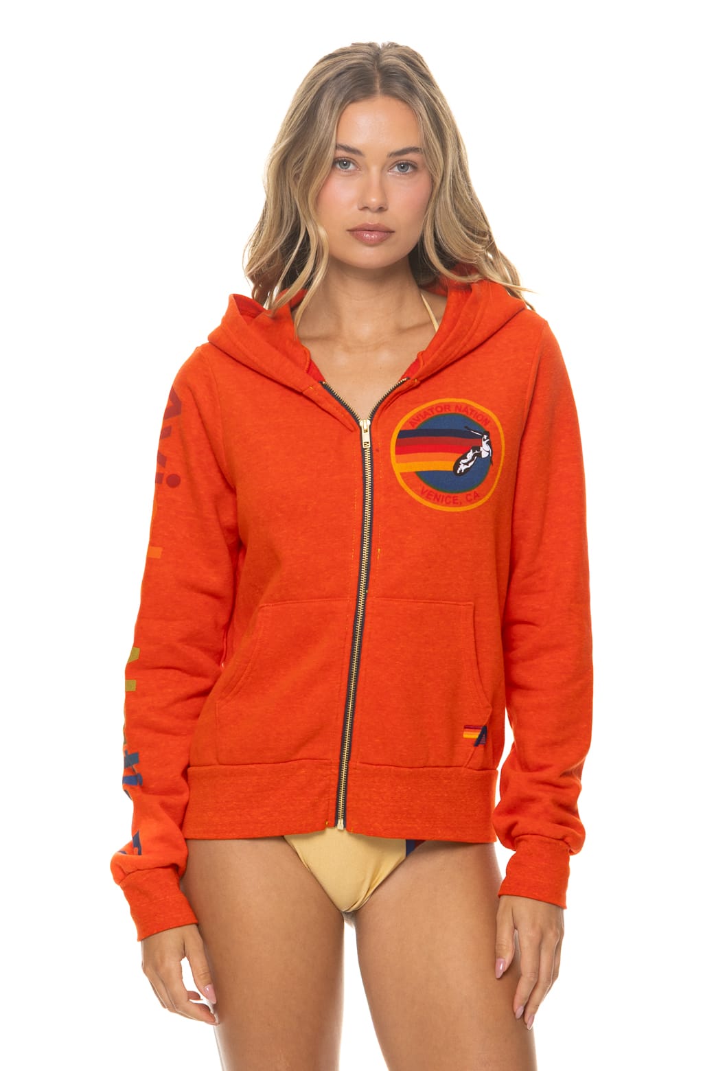 AVIATOR NATION VENICE HOODIE - VINTAGE ORANGE
