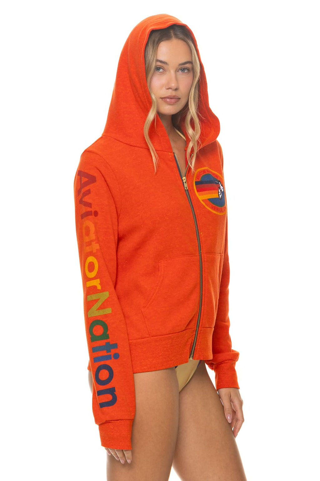 AVIATOR NATION VENICE HOODIE - VINTAGE ORANGE