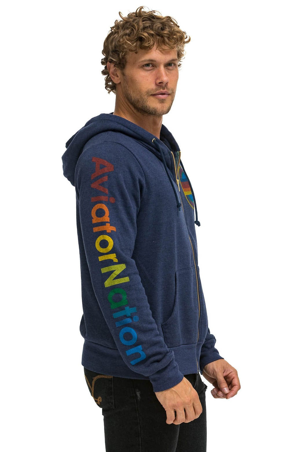 AVIATOR NATION BROOKLYN HOODIE - NAVY