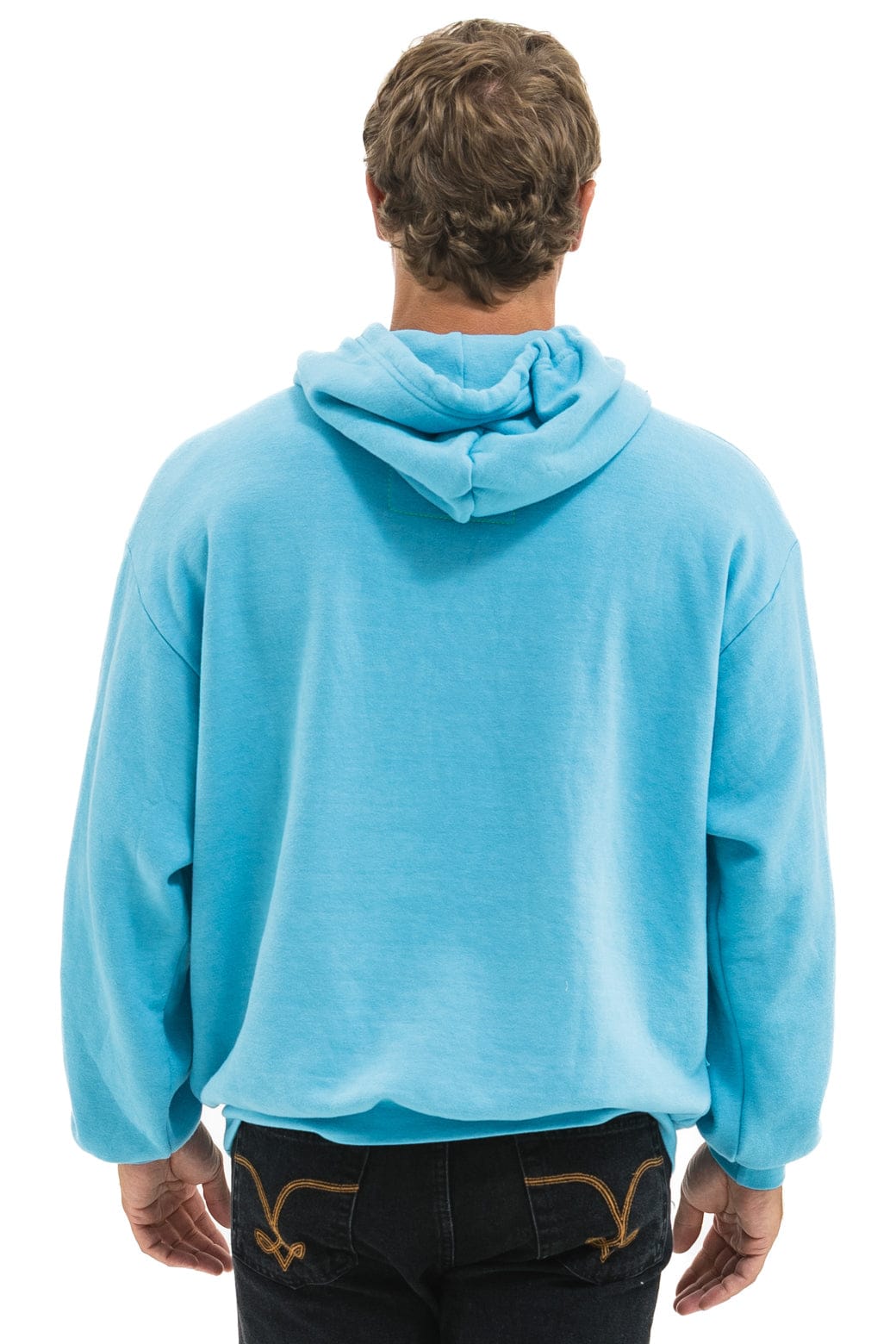 BLAZE PULLOVER HOODIE RELAXED - AQUA AQUA