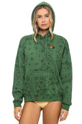 BANDANA RELAXED PULLOVER HOODIE - PALM