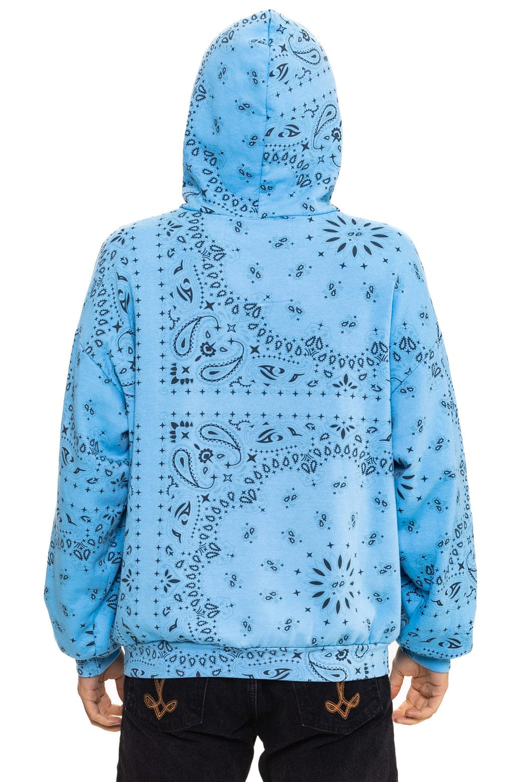BANDANA MALIBU RELAXED PULLOVER HOODIE - SKY