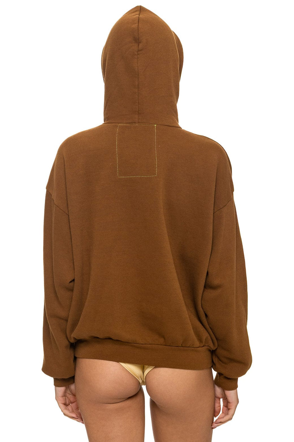 LOGO PULLOVER RELAXED HOODIE - CINNAMON