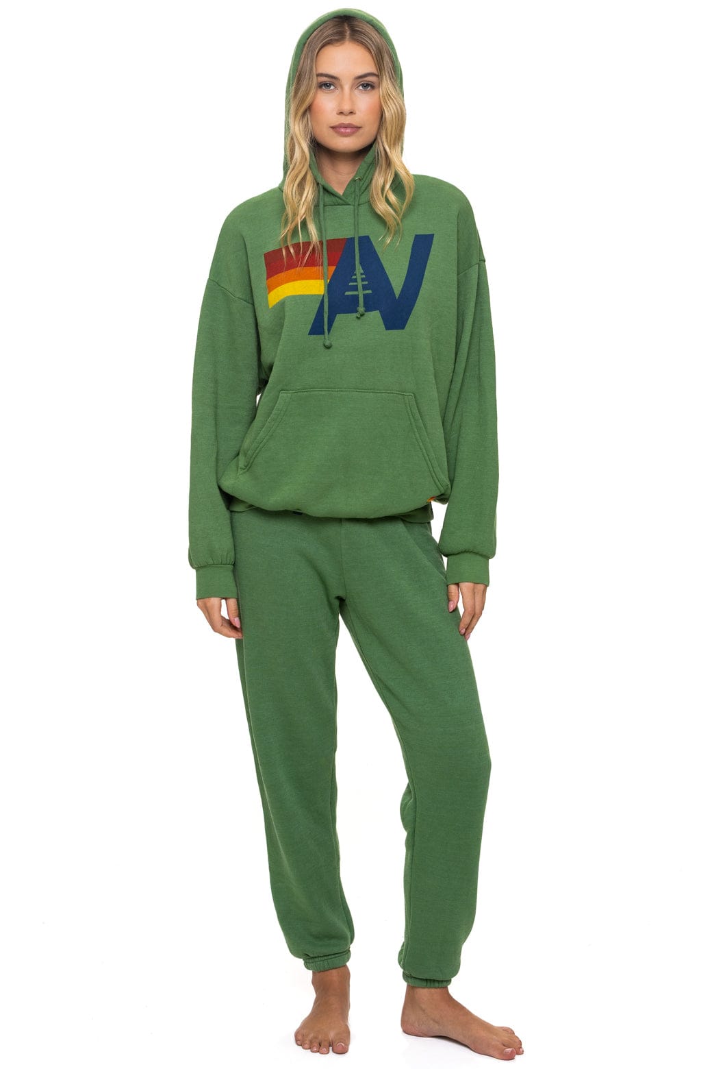 LOGO PULLOVER RELAXED HOODIE - PALM