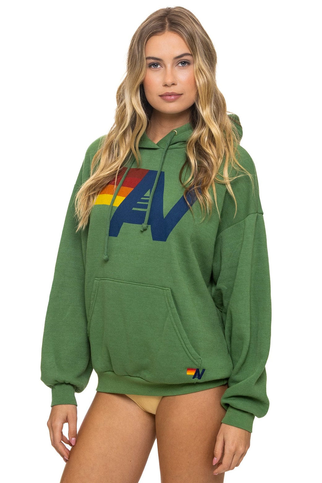 LOGO PULLOVER RELAXED HOODIE - PALM